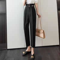high waisted suit slim harlan nine point pants fashion female black trousers suits casual s xl new women pants harajuku 86a