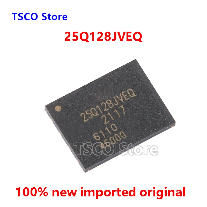 

5Piece 25Q128JVEQ New Original QFN NOR FLASH