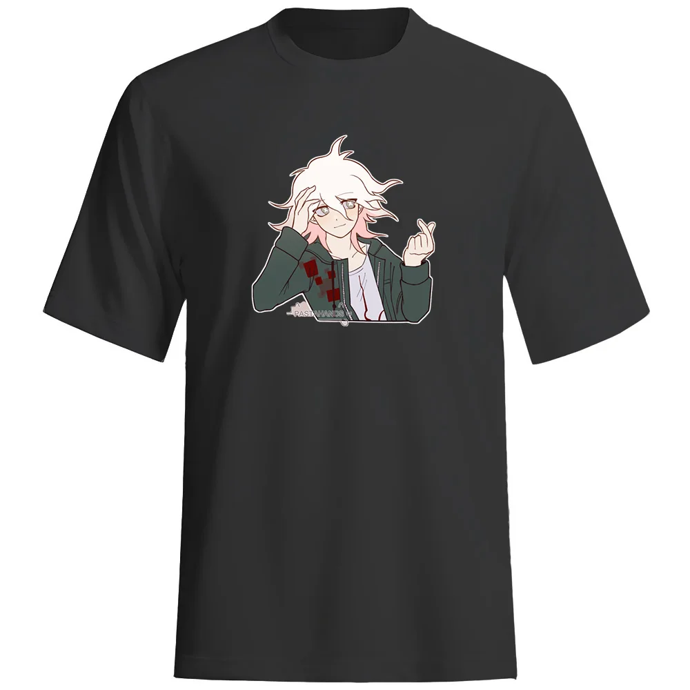 

Модная мультяшная 2D футболка Nagito Komaeda с принтом для мужчин, четыре сезона, большой размер, разноцветная, с коротким рукавом