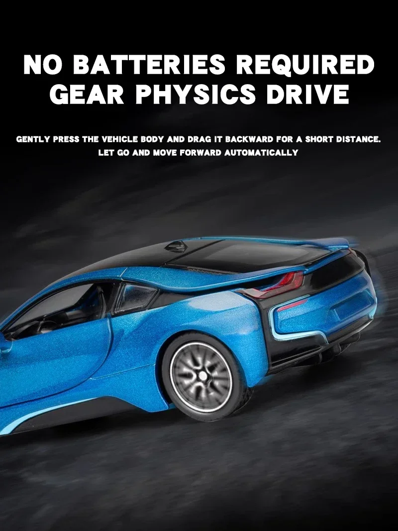 Суперспортивный автомобиль BMW I8 1:32 литая модель автомобиля из металлического