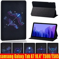 for samsung galaxy tab a7 lite t220 t225 8 7 inchtab a7 10 4 inch 2020 t500t505 zodiac pattern pu leather tablet casefunda