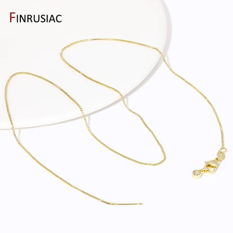 Цепочка из латуни с позолотой FINRUSIAC 18К, 45 см