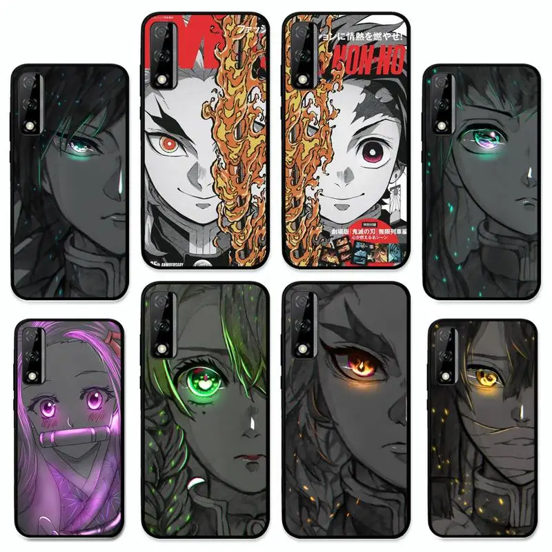 

Kimetsu No Yaiba Demon Slayer Anime Phone Case for Huawei Y 6 9 7 5 8s prime 2019 2018 enjoy 7 plus cover