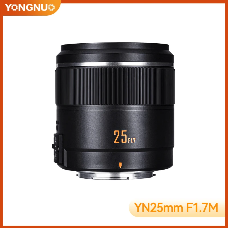 

Yongnuo YN25mm F1.7M Lens Auto Focus AF/MF Standard Prime Lens Large Aperture Camera Lens For Micro M4/3 Mount Panasonic Olympus
