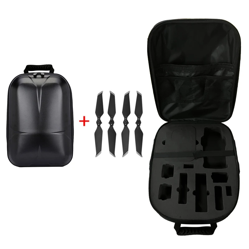 

Portable Carry Case Hard Carrying Storage Bags Carbon Fiber Hardshell Backpack Waterproof Anti-Shock for dji Mavic 2 Pro / Zoom