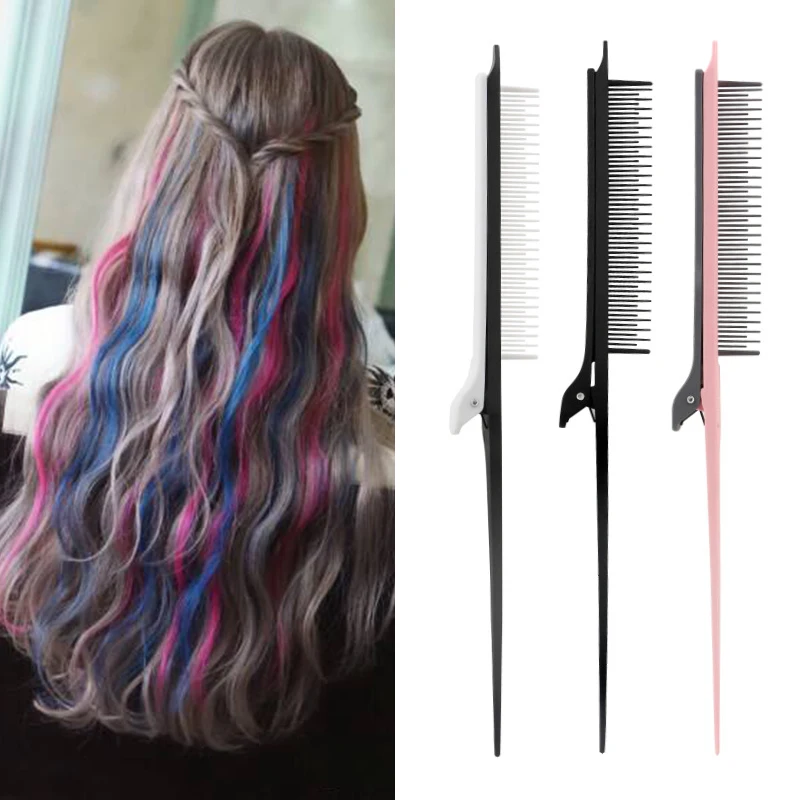 

HEALLOR Multifunctional Hair Tip Comb Hair Clipping Comb Styling Tools Highlighting Sturdy Multi-Colored Durable Convenient Comb
