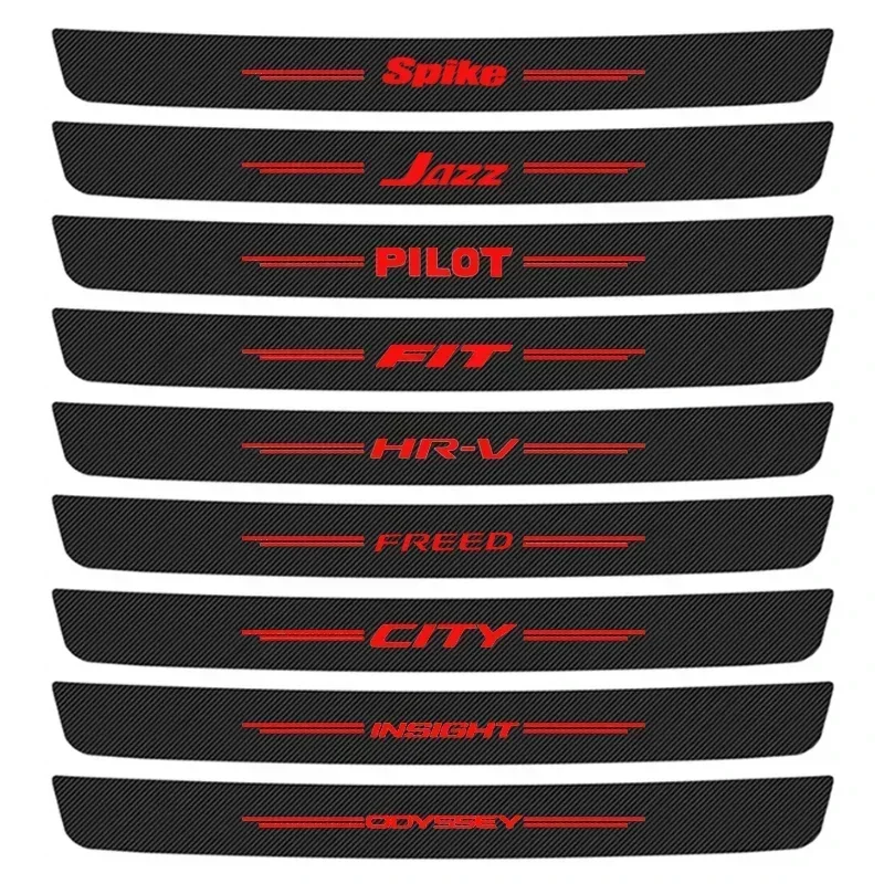 Наклейки на порог автомобиля защитные наклейки багажника для Honda Accord CR-V Pilot Fit HR-V