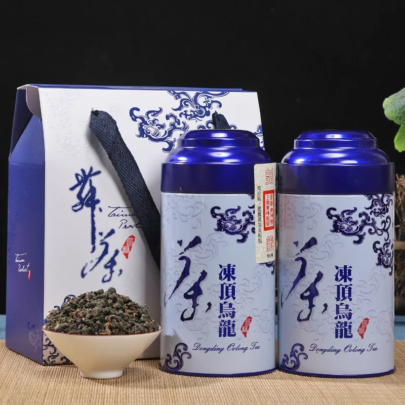 

300g Super Frozen Top Oolong Tea with Strong Fragrance Taiwan Traditional Handmade Alpine Tea Gift Box Canned No Teapot