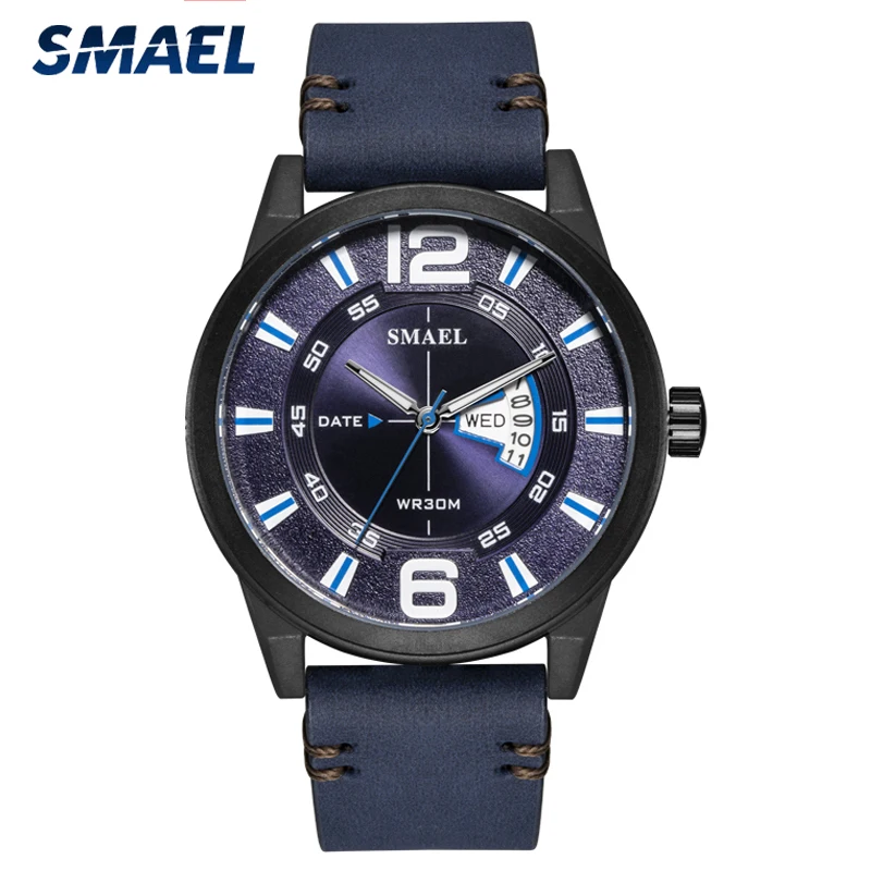 

SMAEL Men's Watches Top Brand Luxury Watch Quartz Military Wristwatches Men Clock Sport Waterproof Watch Relogio Masculino