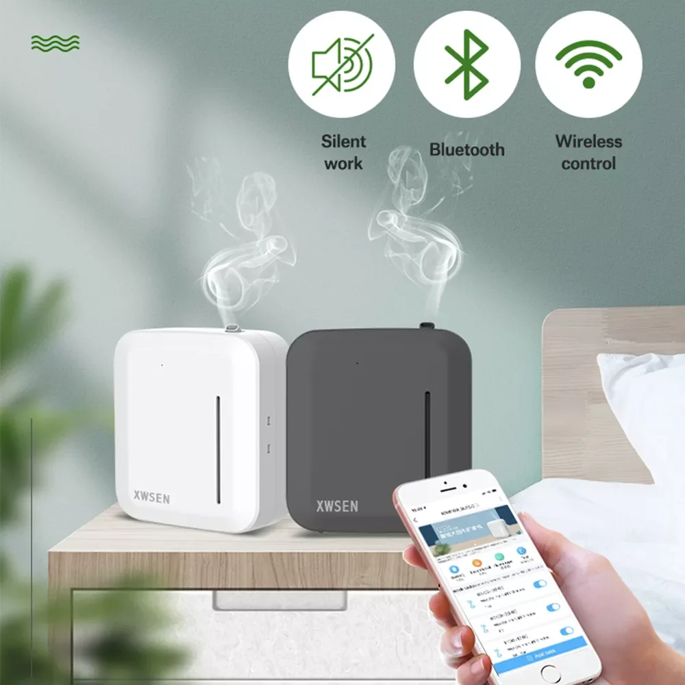 

150 мл 2 Вт умный аромадиффузор, диффузор эфирного масла, таймер, управление приложением, подходит для дома, отеля и офиса