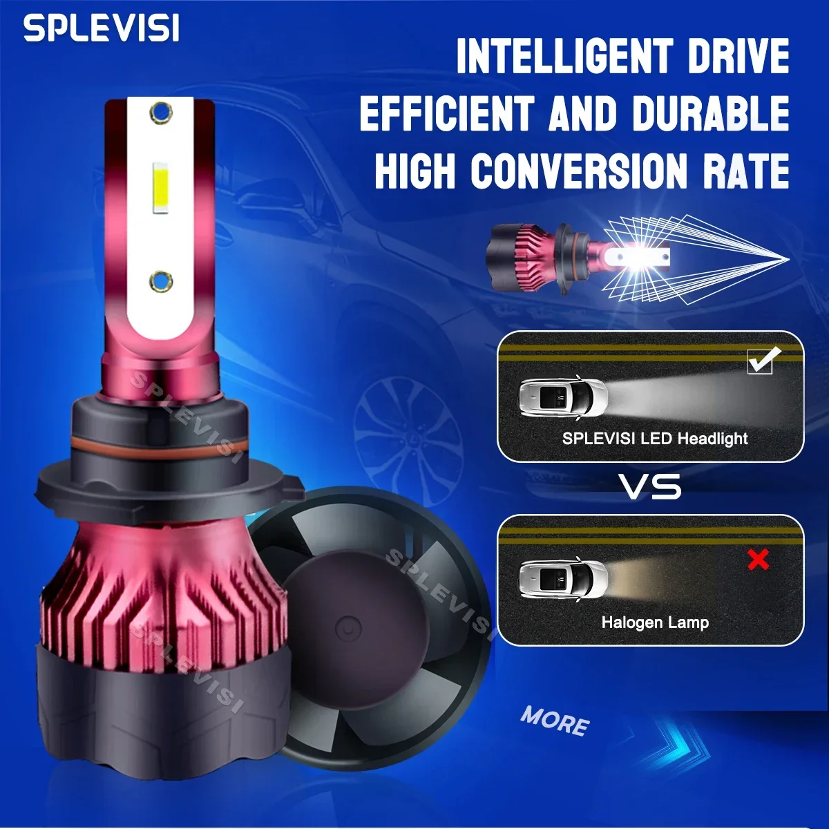 Автомобильный светодиодный фонарь дальнего ближнего света противотуманные фары