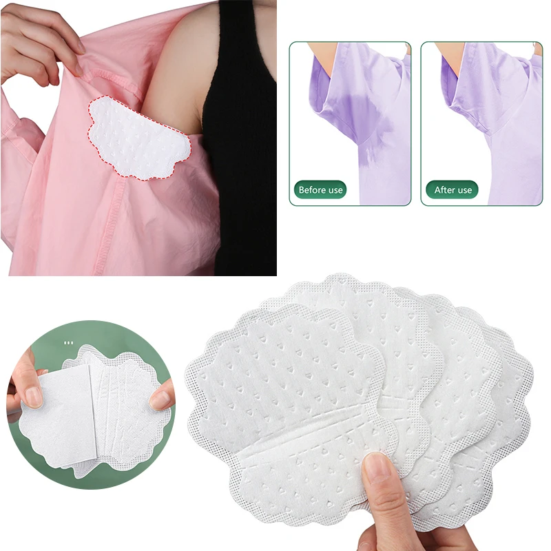 

50Pcs Disposable Underarm Pad Absorbing Sweat Pads Summer Deodorant Armpit Sheet Dress Clothing Perspiration Sweat Stickers