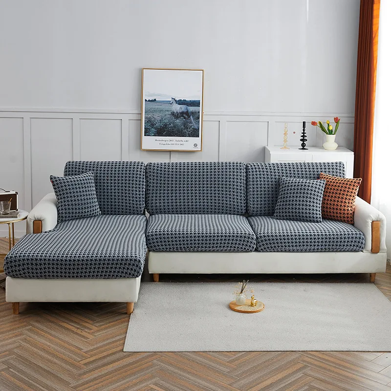 Чехол для дивана с рисунком гусиные лапки |