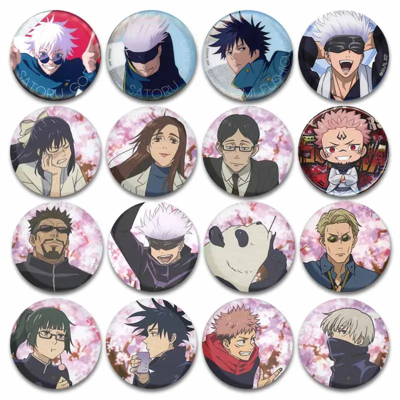 Эмалированная брошь Gojo Satoru Geto Suguru