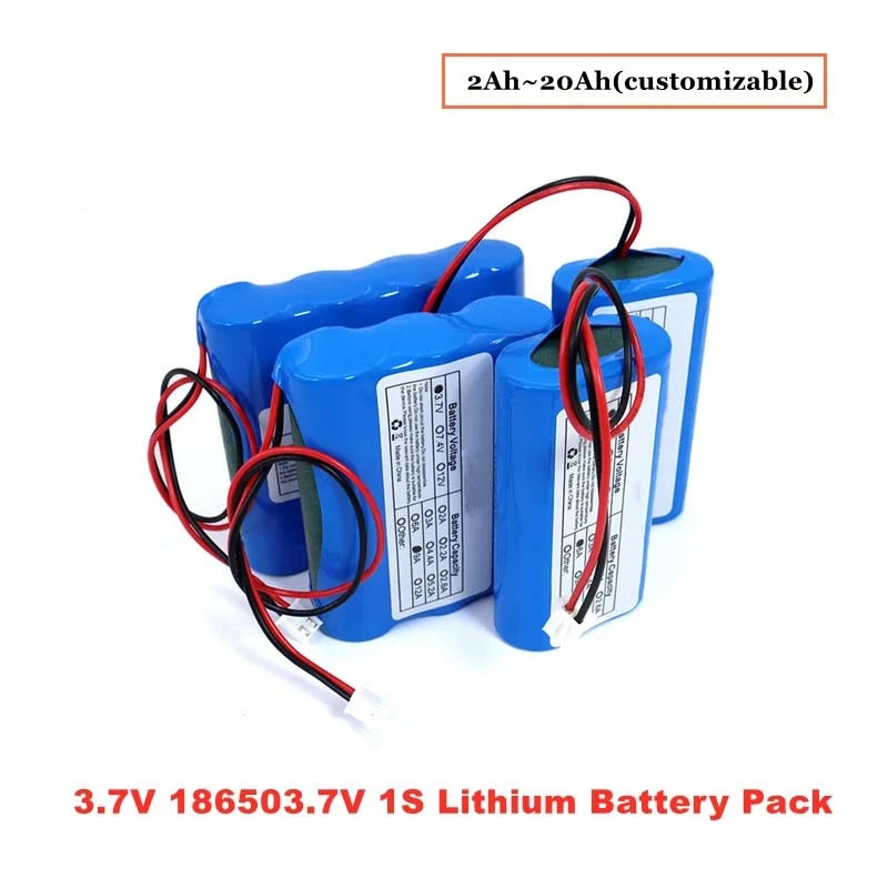 

3.7V 18650 Lithium Battery 1S 12000Mah Fishing LED Light Bluetooth Speaker 4.2V Emergency DIY Batteries With PCB