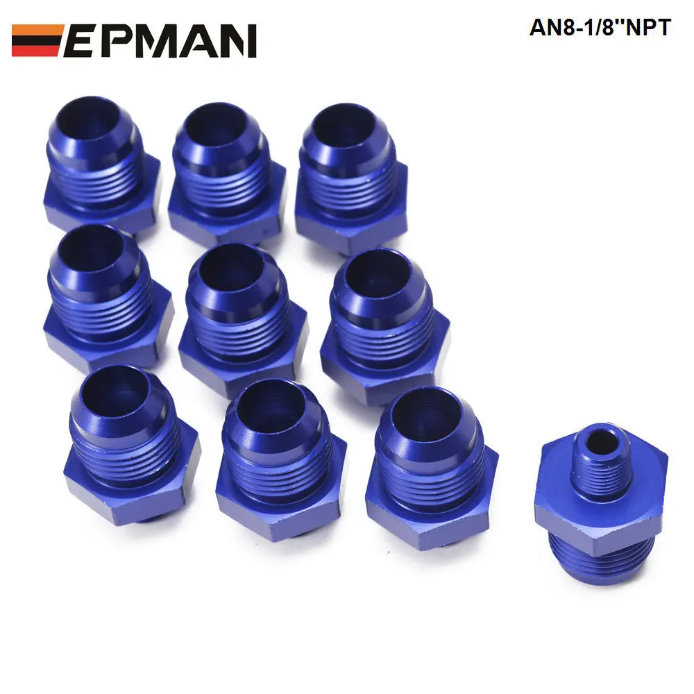 

10 шт./лот прямой мужской масляный радиатор, топливный Масляный шланг, фитинг, адаптер AN8-1/8 'NPT