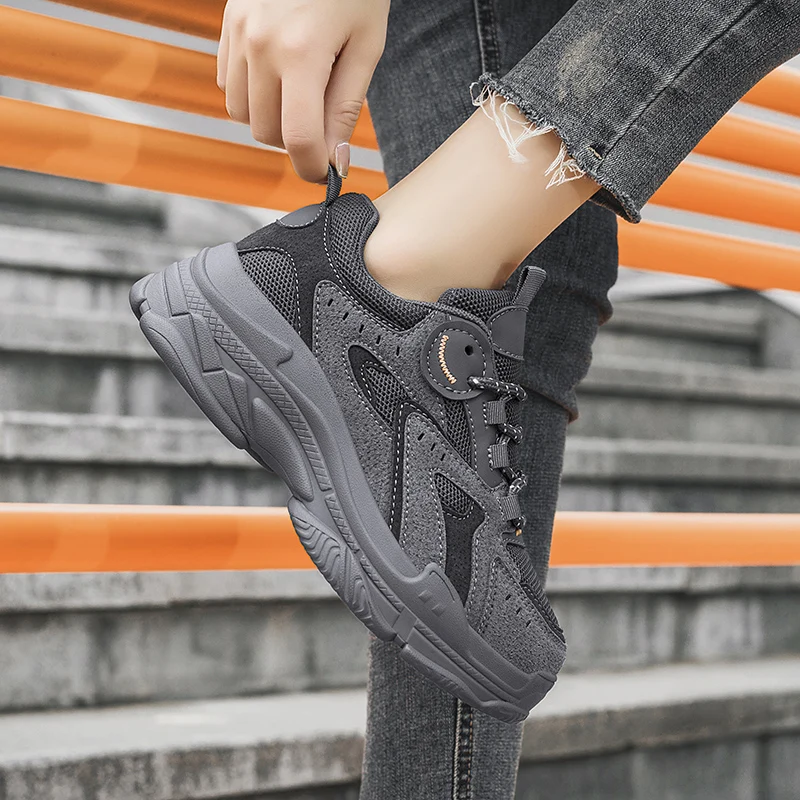 Breathable Women Vulcanized Shoes Non-slip Female Casual Shoes Lace Up Outdoor Women's Sneakers Fashion Platform Free Shipping