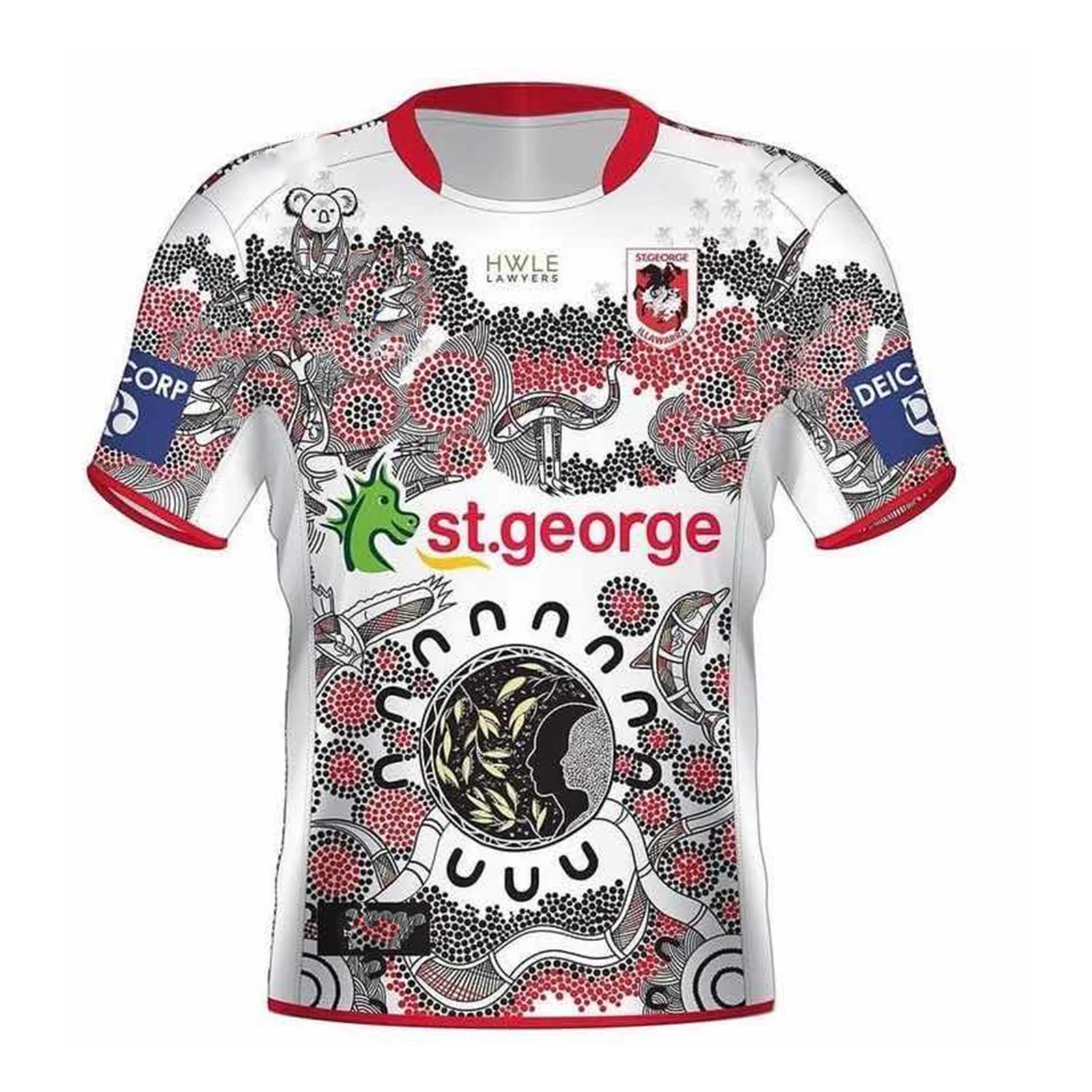 

2021 ST.GEORGE DRAGON Indigenous Rugby Jersey