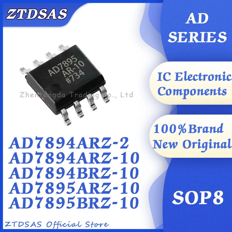 1PCS/LOT AD7894ARZ-2 AD7894ARZ-10 AD7894BRZ-10 AD7895ARZ-10 AD7895BRZ-10 SOP8 1PCS/LOT AD7894ARZ-2 AD7894ARZ-10 AD7894BRZ-10 AD7895ARZ-10 AD7895BRZ-10 SOP8