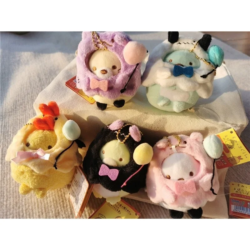 Kawaii Sumikko Gurashi Stuffed Plush Keychains AnimalsToys Minikko Miniature Shirokuma Penguin Tonkatsu