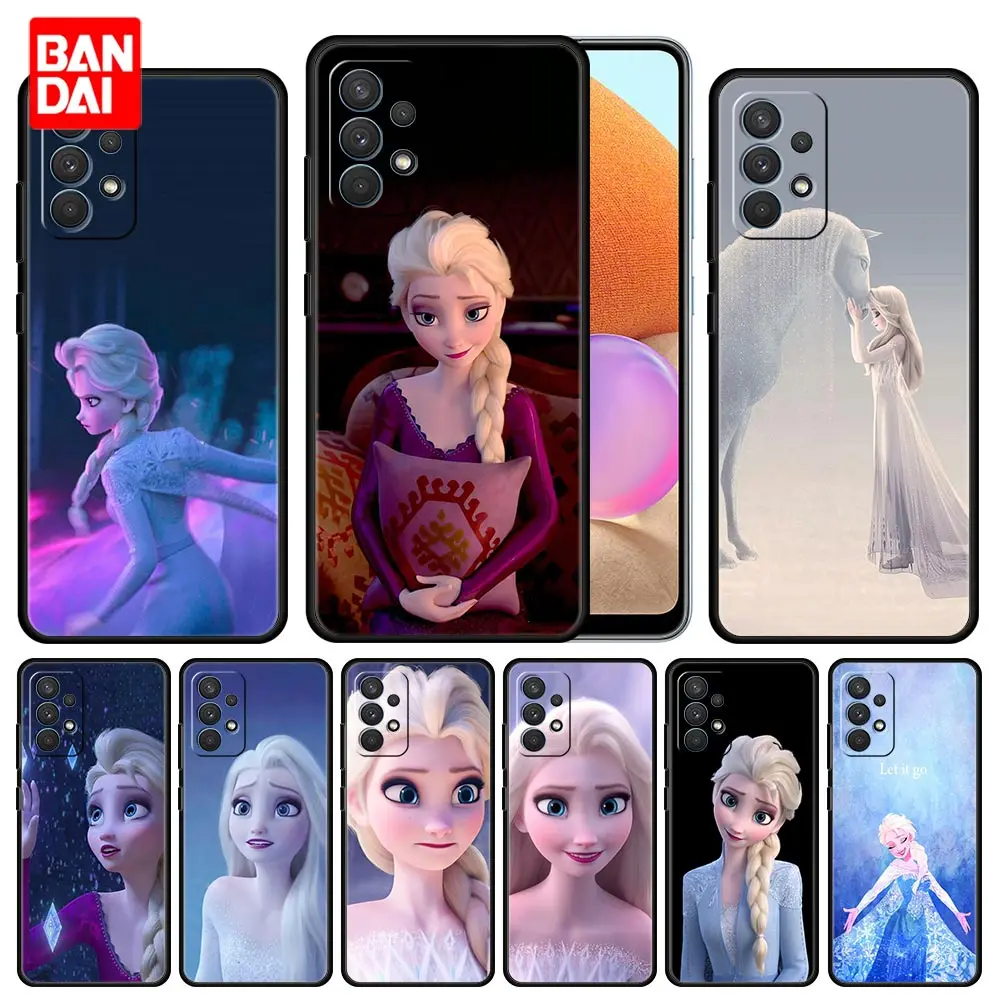 

Disney Queen Elsa Frozen Phone Case for Samsung Galaxy A12 A52 A32 A72 A22 A02 A21 A51 A21s A02s 4G 5G Coque Cover Silicone