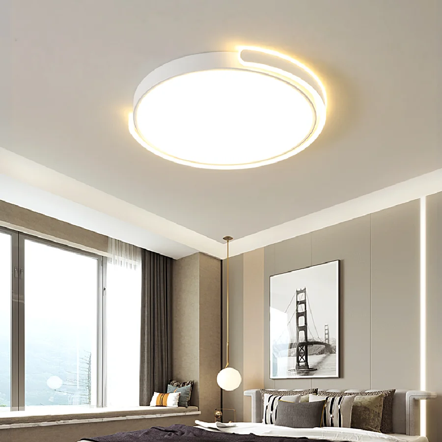 

Современная светодиодная люстра NEO Gleam, потолочные светильники черного/белого/золотого цвета для гостиной, спальни, домашний декор