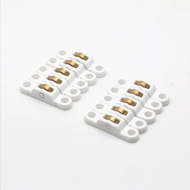 Ролики для раздвижных дверей шкафов 10 шт. Медные мебельные аксессуары и окон