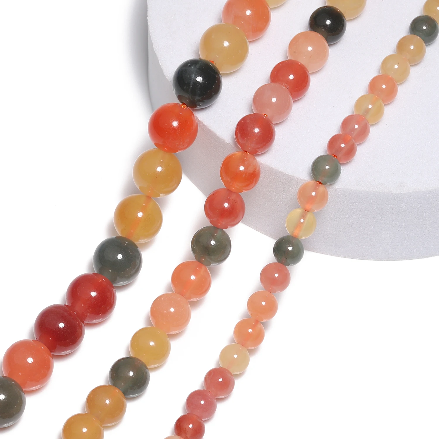 6 мм 8 10 разноцветные бусины из нефритового камня Handmde DIY натуральный браслет