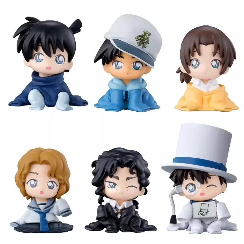 Оригинальные игрушки детектива Конан Гашапон Shinichi Kudou Heiji Hattori Kirsten Thomas Q версия