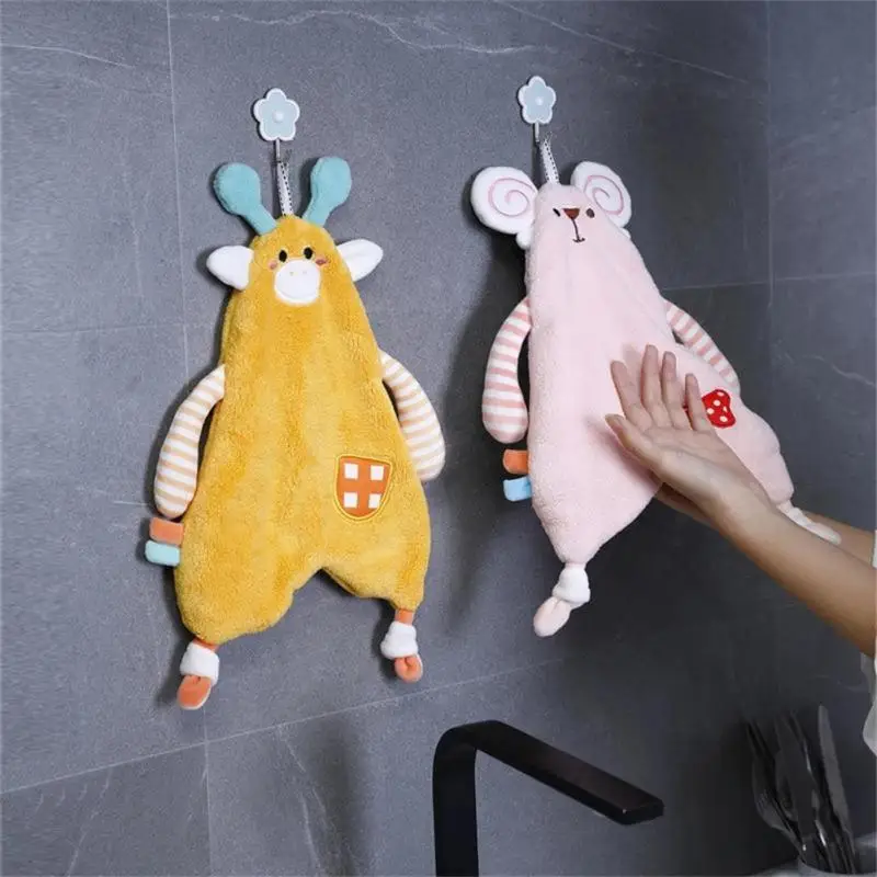 

2023 Skin Friendly Absorbent Cloth Soft Coral Fleece Hand Towel Children's High-efficiency Handkerchief Wholesale Kitchen Tools