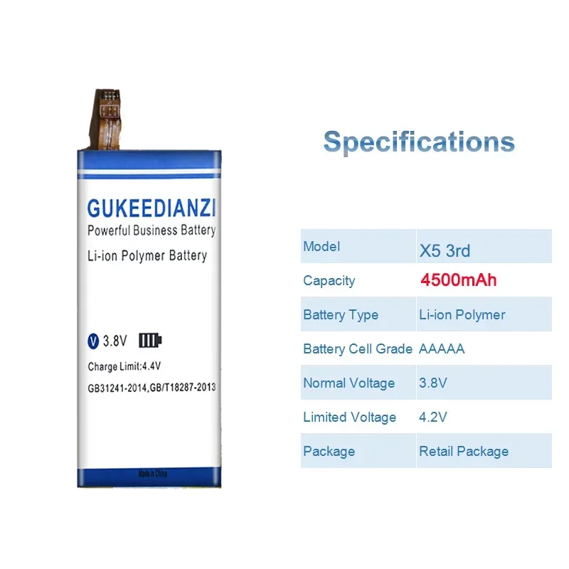 4550 мАч/4500 мАч аккумуляторная батарея для мобильных телефонов большой емкости Fiio