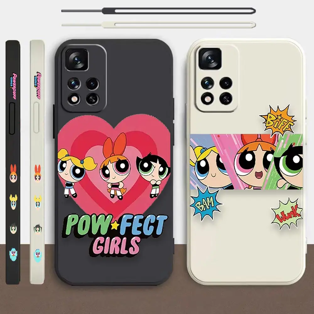 

Cute Girl The Powerpuff Girls Case For Redmi K60E K60 K50 K40S K40 K30 K20 12C 10C 9A 9 8A 8 10X 10A 10 Pro 4G 5G Liquid Cover