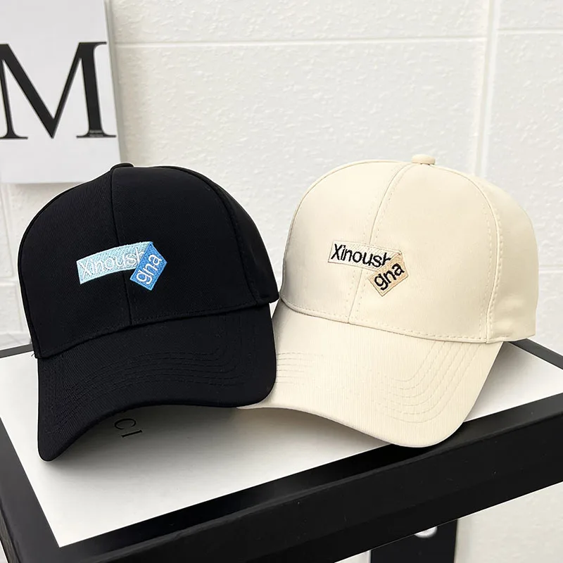 

Men's Black Baseball Cap Summer Outdoor All-match Ladies Sun Hat Spring and Autumn Youth Student Street Trend Alphabet Caps