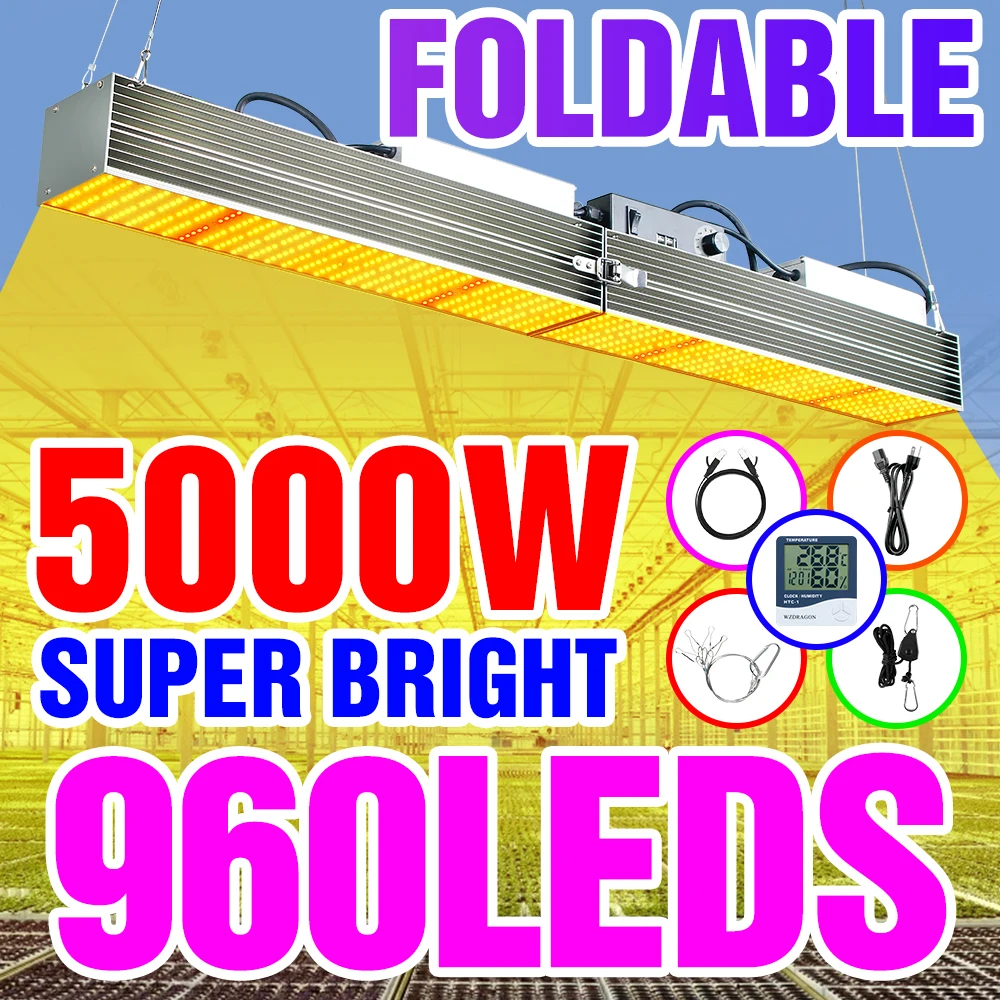 

Фитолампа полного спектра для выращивания растений, 5000 Вт