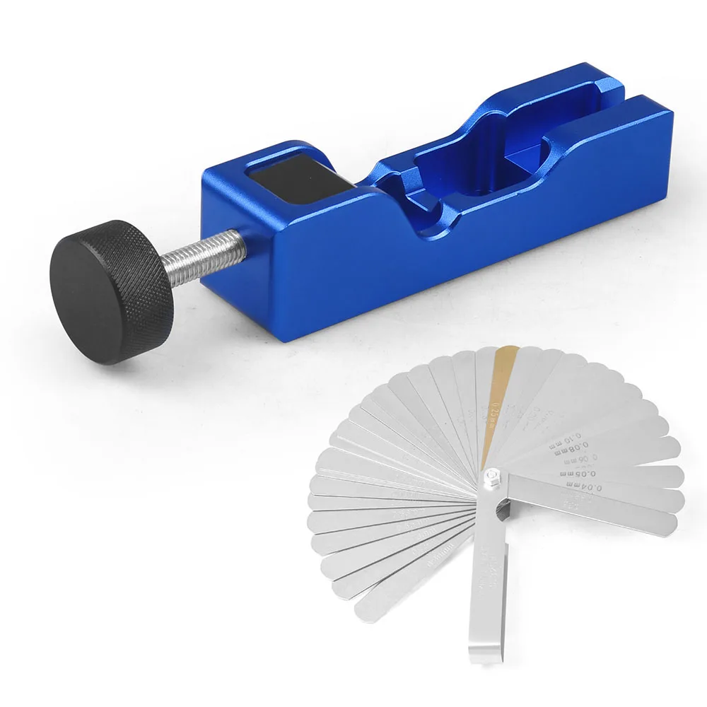 

Инструмент для регулировки зазора автомобильной свечи зажигания Суппорт для свечей зажигания с щупом Инструмент для регулировки зазора для большинства свечей зажигания 10 мм 12 мм 14 мм 16 мм