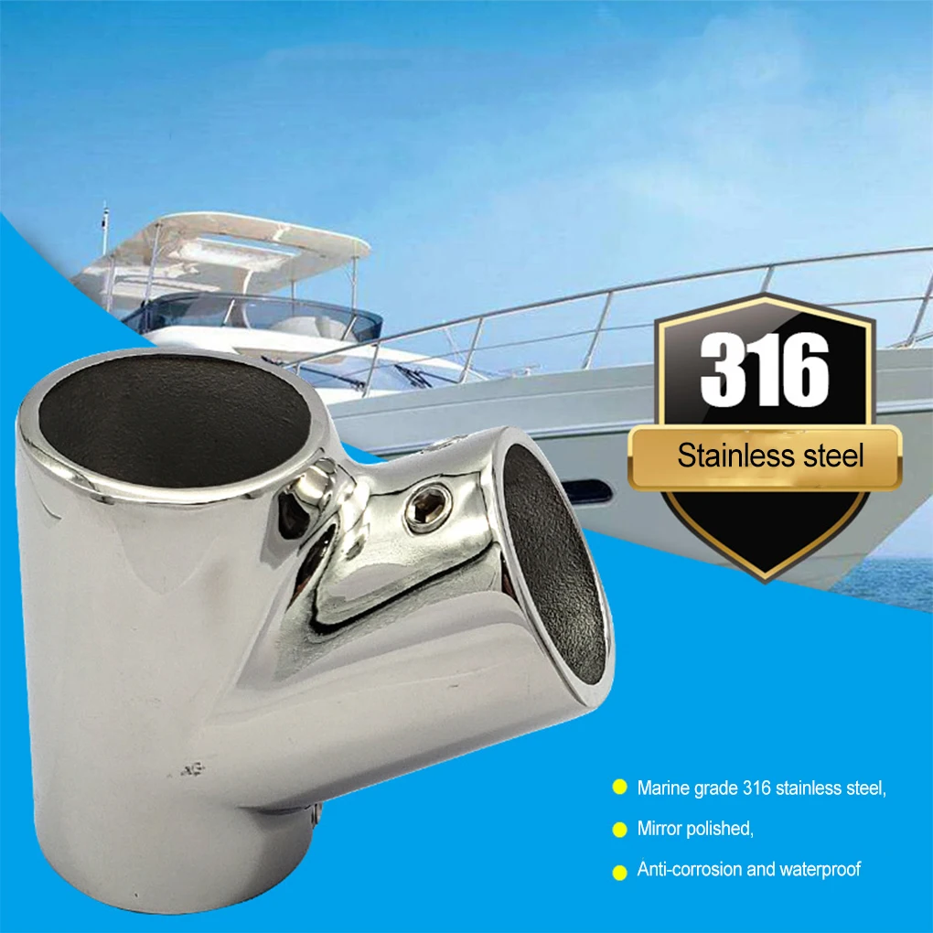 

Изящный Т-образный соединитель Tee 60 Boat CNC из нержавеющей стали, гладкие универсальные трубчатые соединители, зажим для яхты, байдарки, лодки