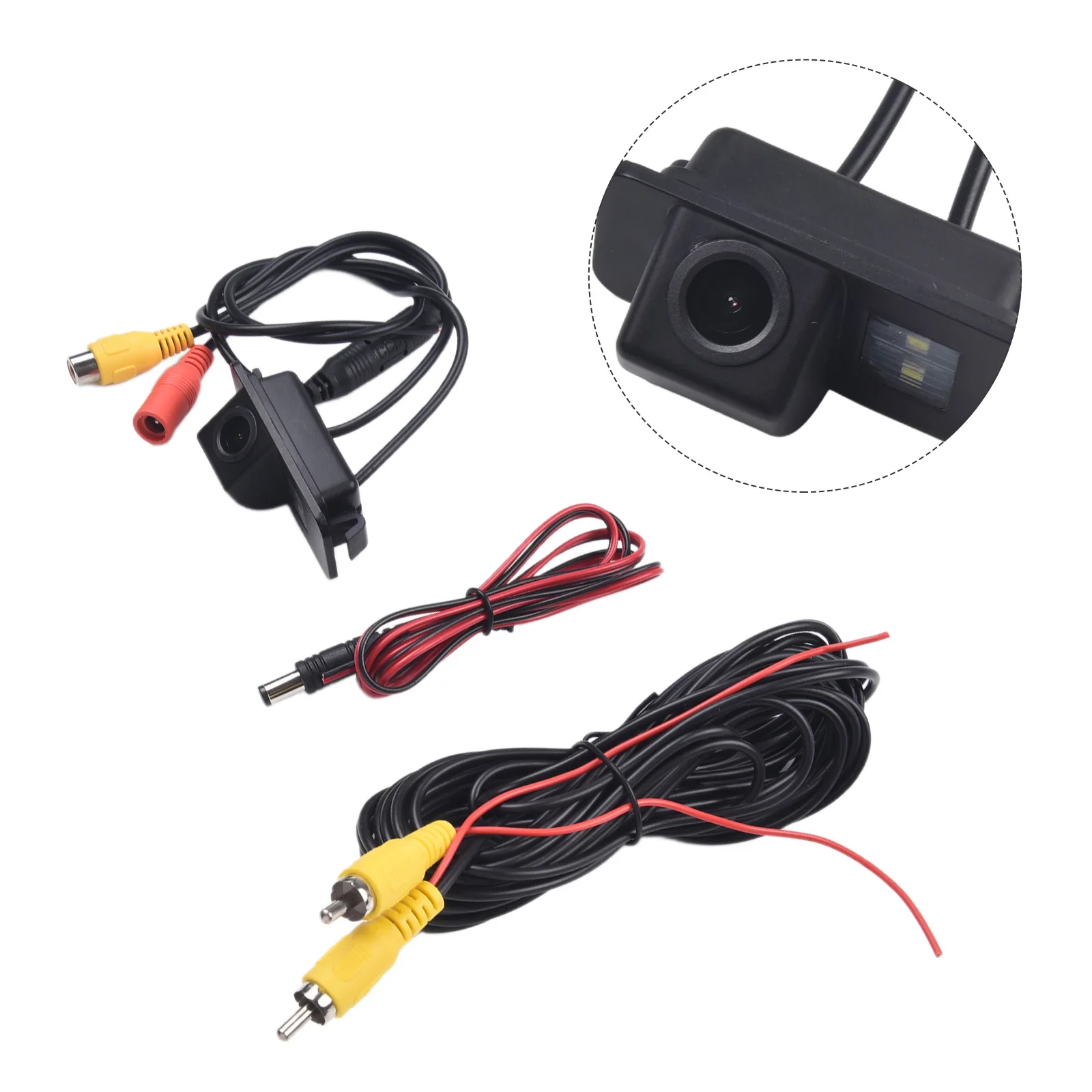 Камера заднего вида черный кабель питания 170г ° Комплекты Interlance DC 12 В 2:1 для Mondeo S-Max