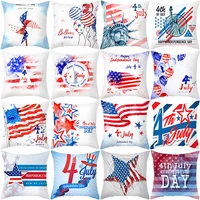 independence day decorations cushion cover 4th of july pillow cover stars stripes printed pillowcase decorative for home sofa