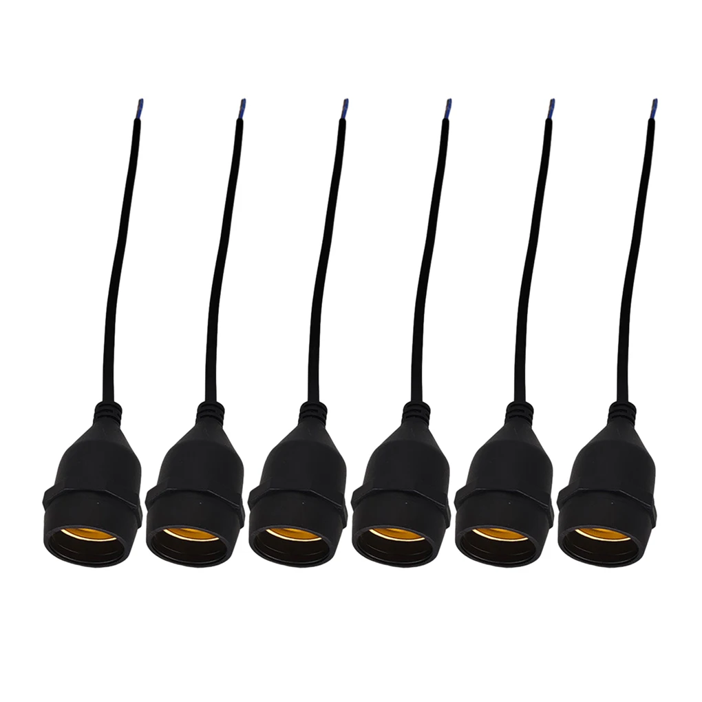 

6 упаковок/лот основание лампы с кабельным адаптером-ударопрочность и широкий диапазон напряжения гнездовой адаптер