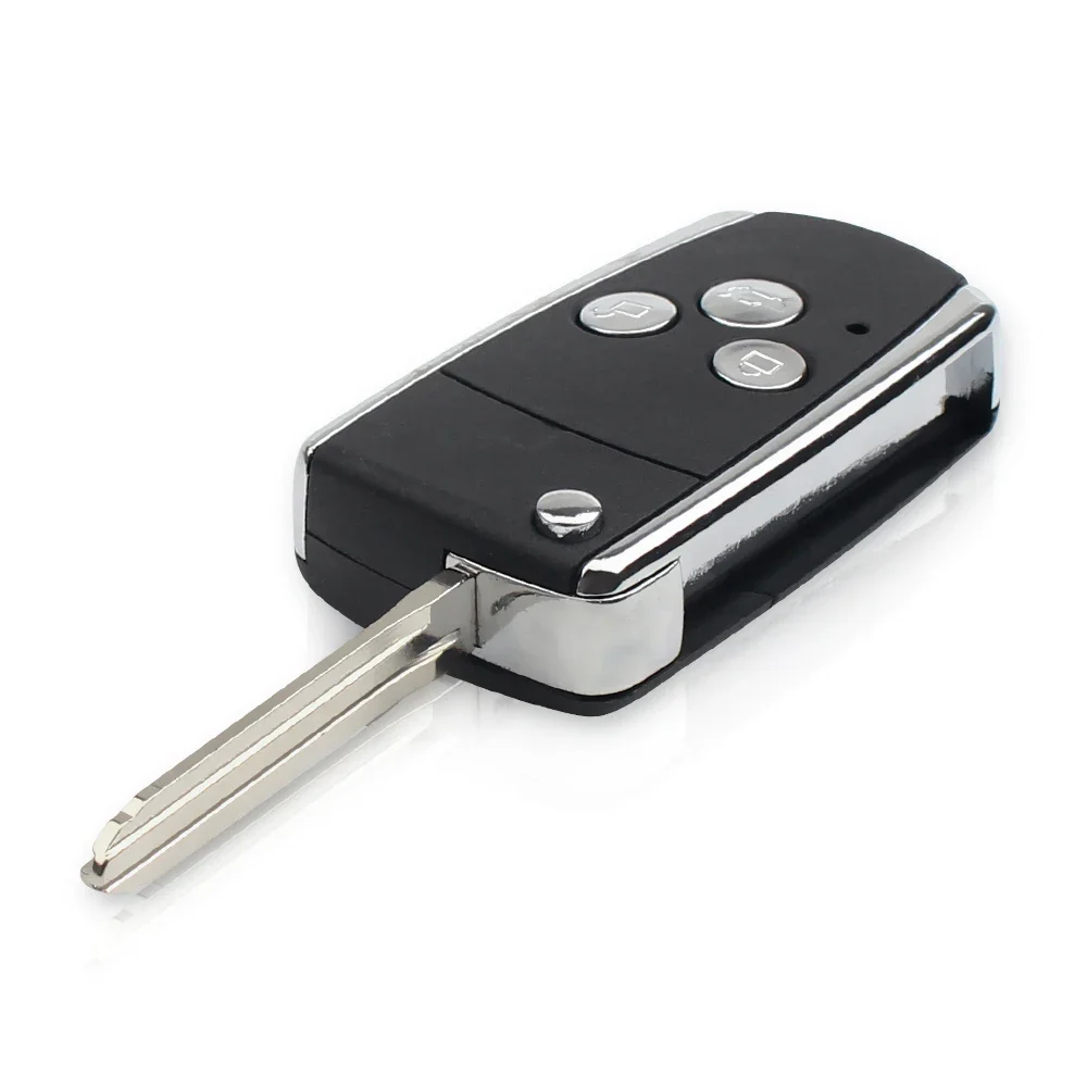 Складной дистанционный ключ KEYYOU брелок для замены двух кнопок Toyota Camry чехол Matrix
