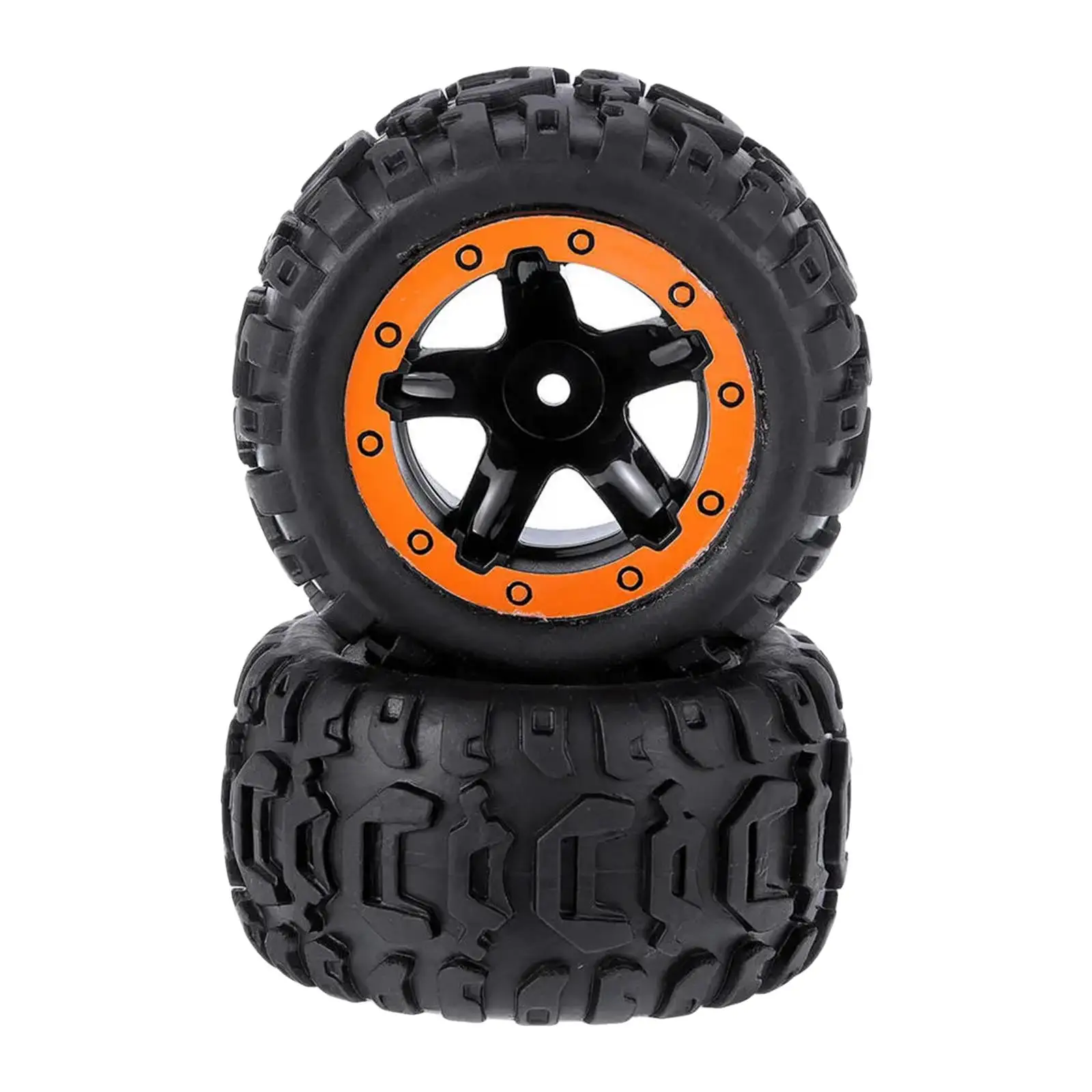 

2 Pieces RC Wheels Tires Replacements for HBX 16889 Trucks RC