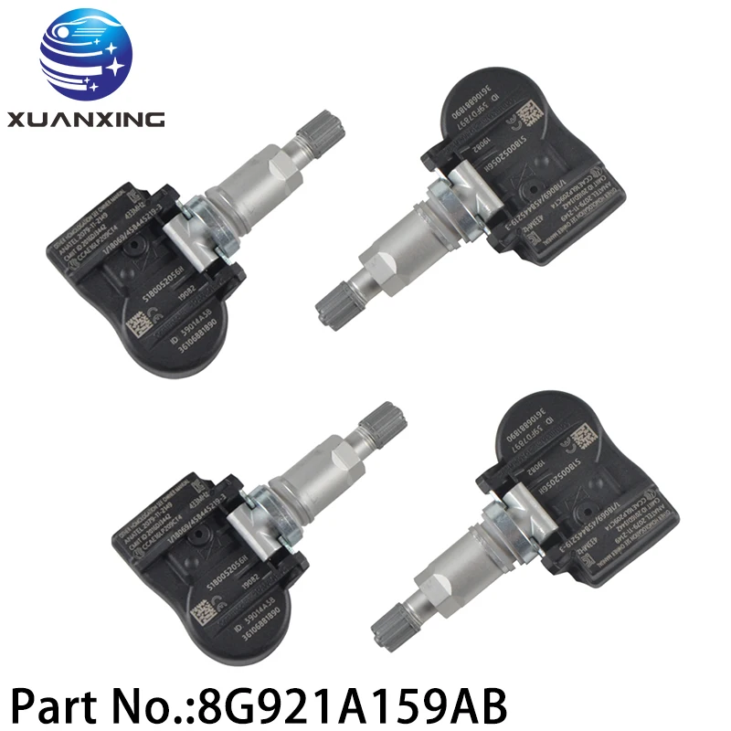

TPMS for Volvo Land Rover Ford 8G921A159AB Tire Pressure Sensor Monitoring System Aluminum 433Mhz