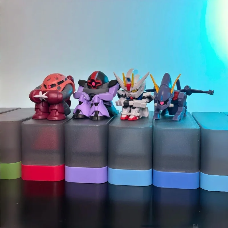 Фото Коллекционная миниатюрная фигурка Bandai Sitting Pose 02 Strike Dom Red Z'Gok Bucue для настольного декора, подарок для фанатов №1