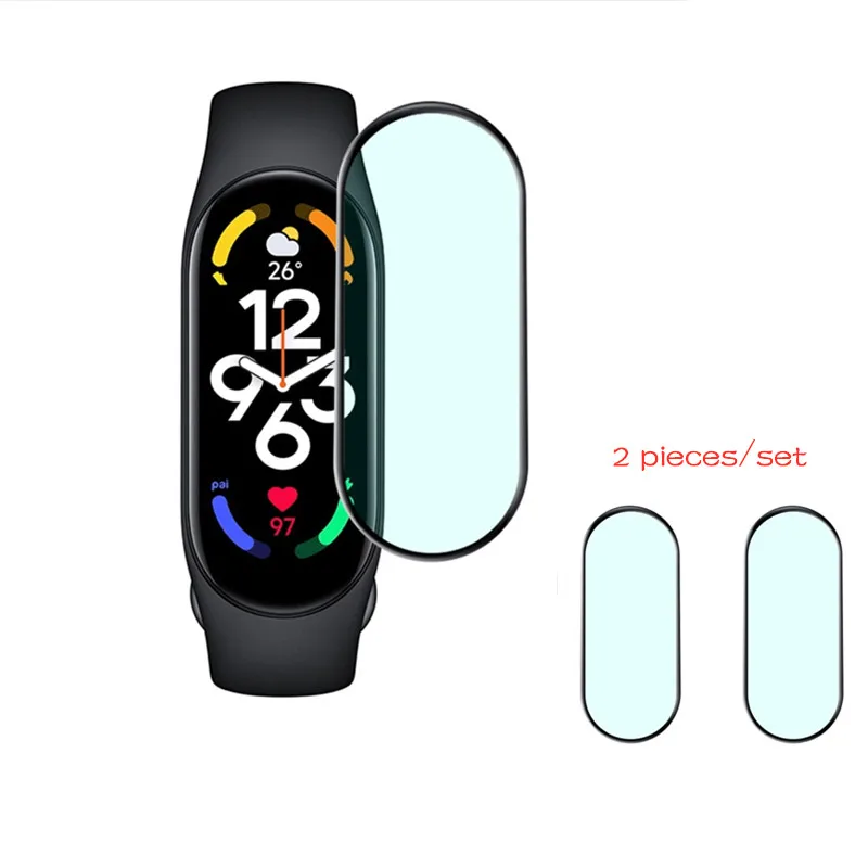 

2 шт., защитная пленка для смарт-часов Xiaomi Mi Band 7/7