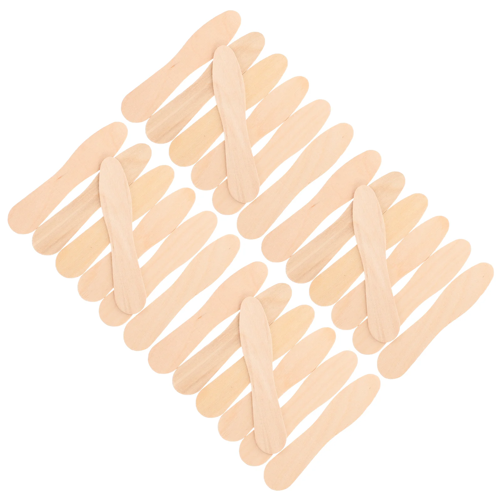 

Natural Wooden Popsicle Sticks, Wood Craft Sticks for Dessert- 100 Pack