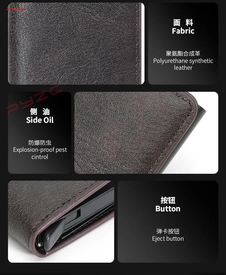 Чехол-держатель для карт из углеродного волокна мужские кошельки черная