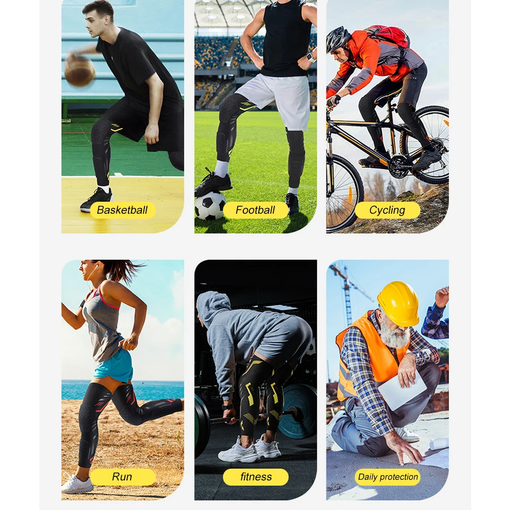 1 шт. компрессионные наколенники с длинным рукавом