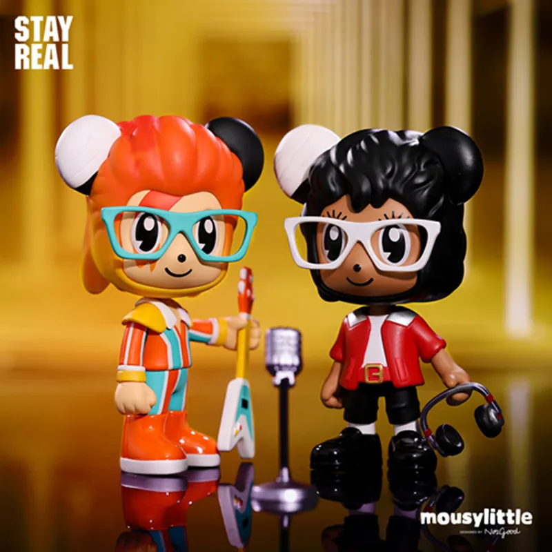

STAYREAL Original POPMART Mouse Rock Little Rock Heat Wave Series Blind Random Box Toy Figurine Mystery Box Ornaments Anime Gift