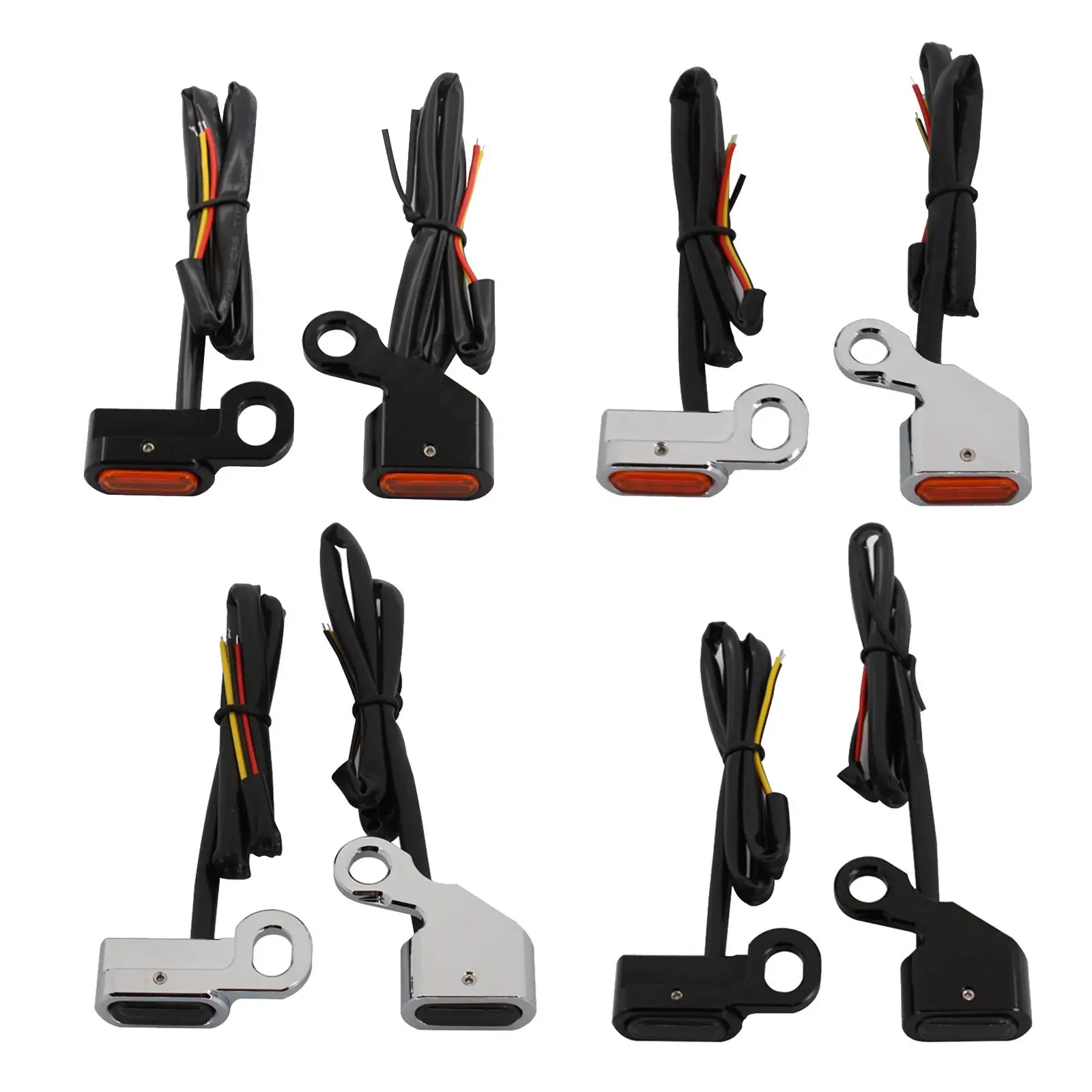 

2Pcs Motorcycle Front Turn Signal Indicator Running Light Blinker Fit for Softails Sportsters Models