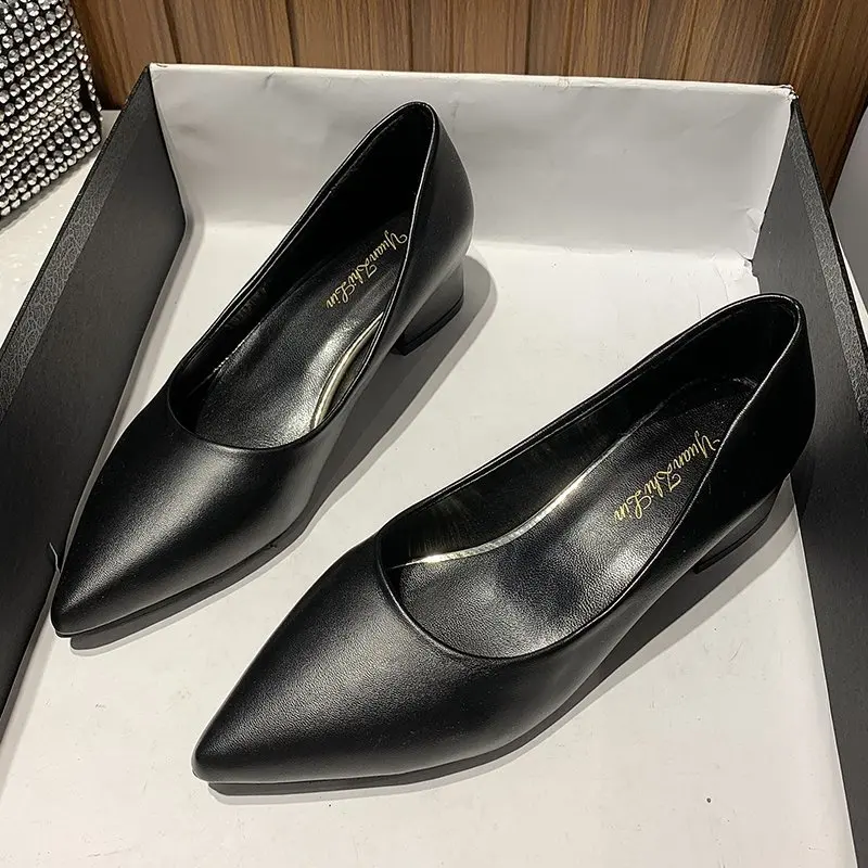 New Women Pumps Soft Leather High Heels Shoes Fashion Office Shoes Stiletto Party Shoes Female Comfort Women Office Heels